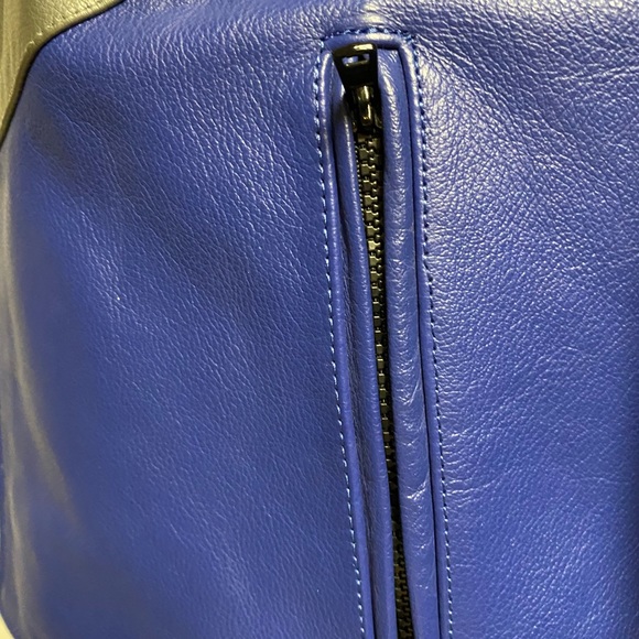 Genuine Leather Motorcycle Race Jacket - Picture 6 of 16